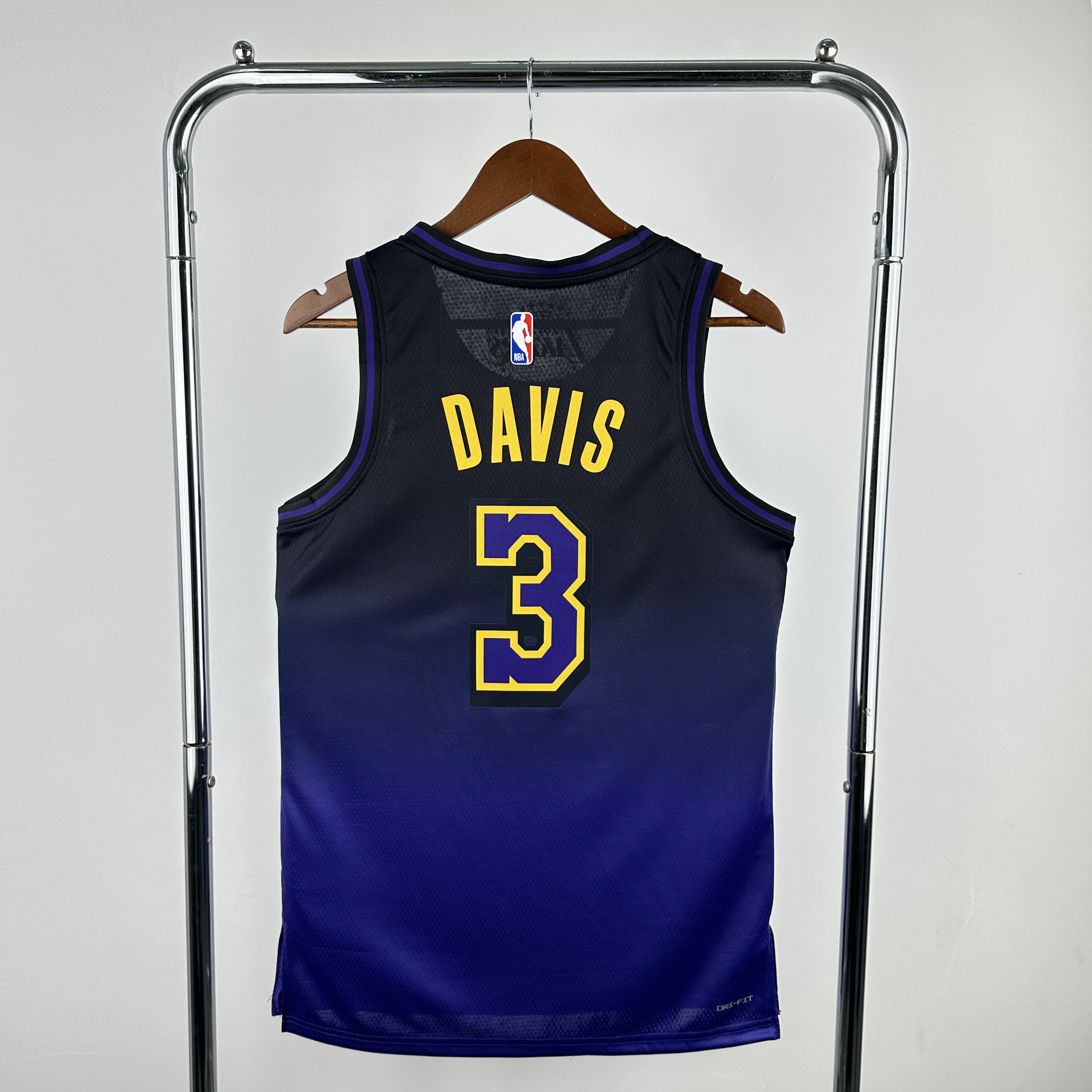 Men Los Angeles Lakers #3 Davis Purple City Edition Season Nike 2025 NBA Jersey->los angeles lakers->NBA Jersey